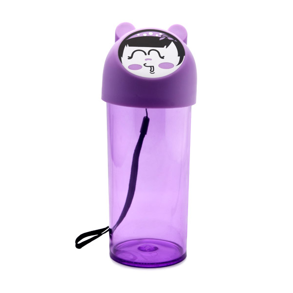 Creative Face Reusable Water Bottles - Purple