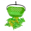 EcoForce Recycled Plastic Peg Basket and 24 Pegs