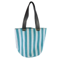 Kraft Paper Straw Tote Bag with PVC handle