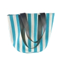 Kraft Paper Straw Tote Bag with PVC handle