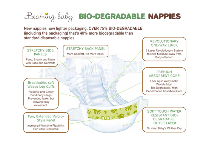 beaming baby biodegradable nappies